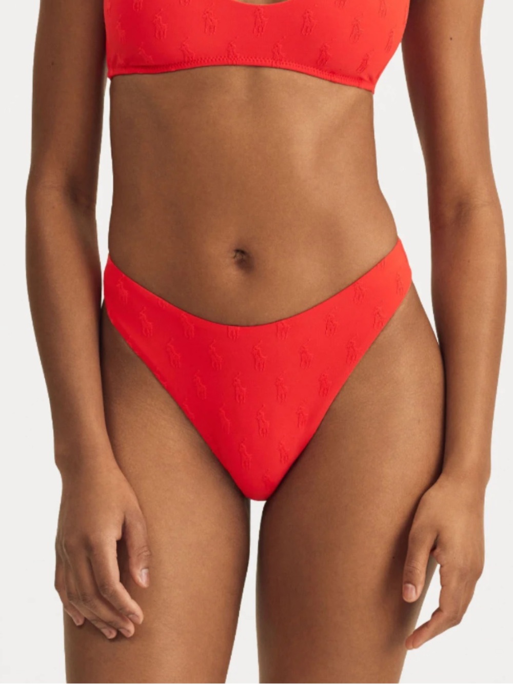 POLO RALPH LAUREN LOGO - BIKINI BOTTOMS - BRIGHT HIBISCUS